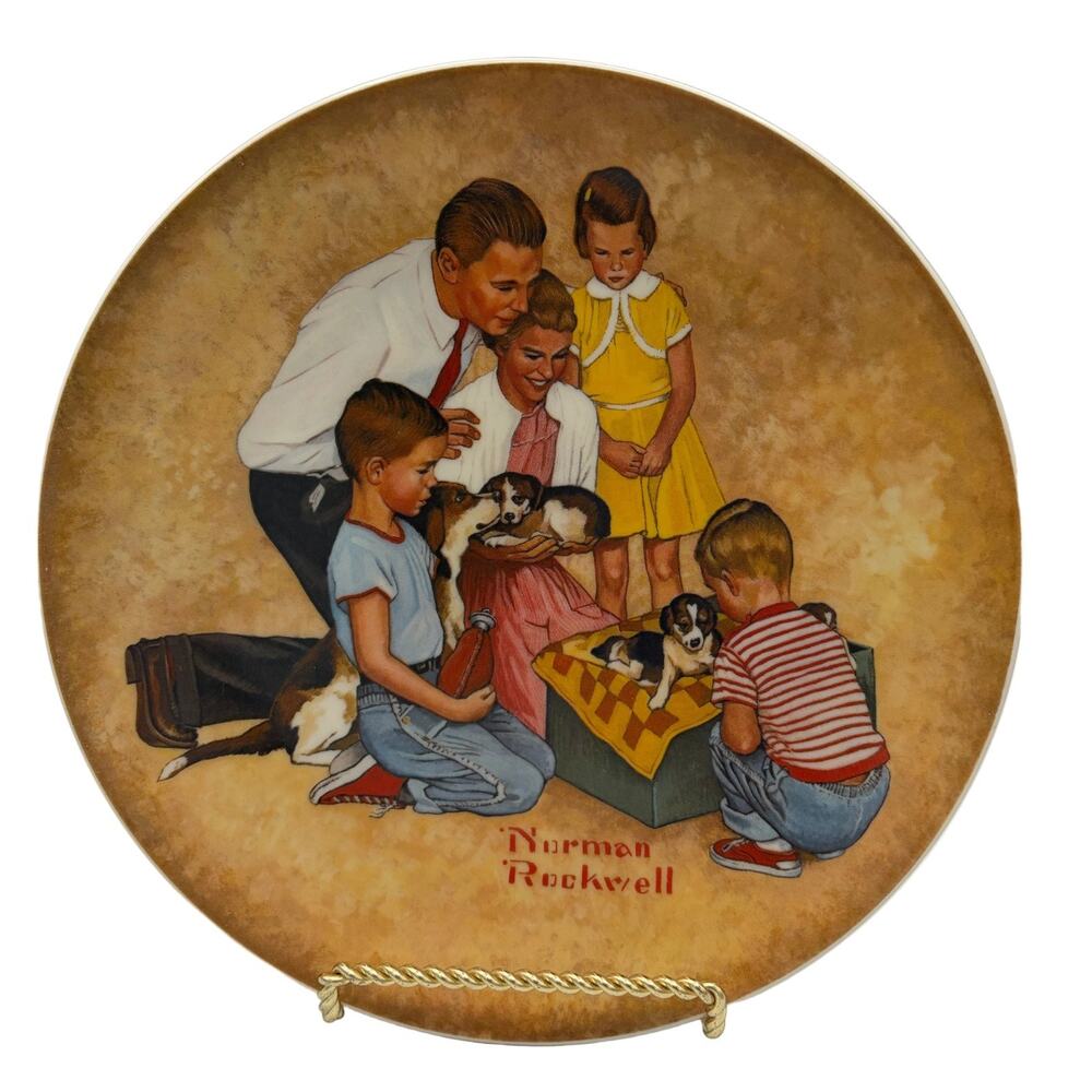Vintage 1979 Norman Rockwell "New Arrivals"